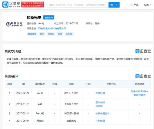 知象光电获数千万元A轮投资，开源证券加码计算机软硬件赛道